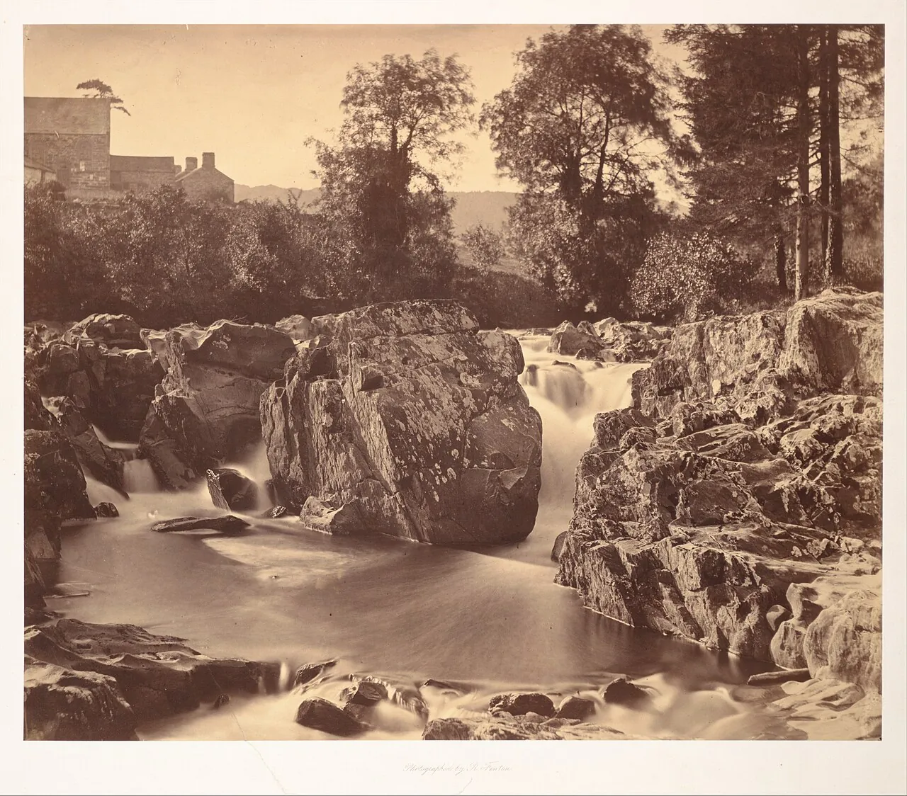 Falls of the Llugwy, at Pont-y-Pair by Roger Fenton