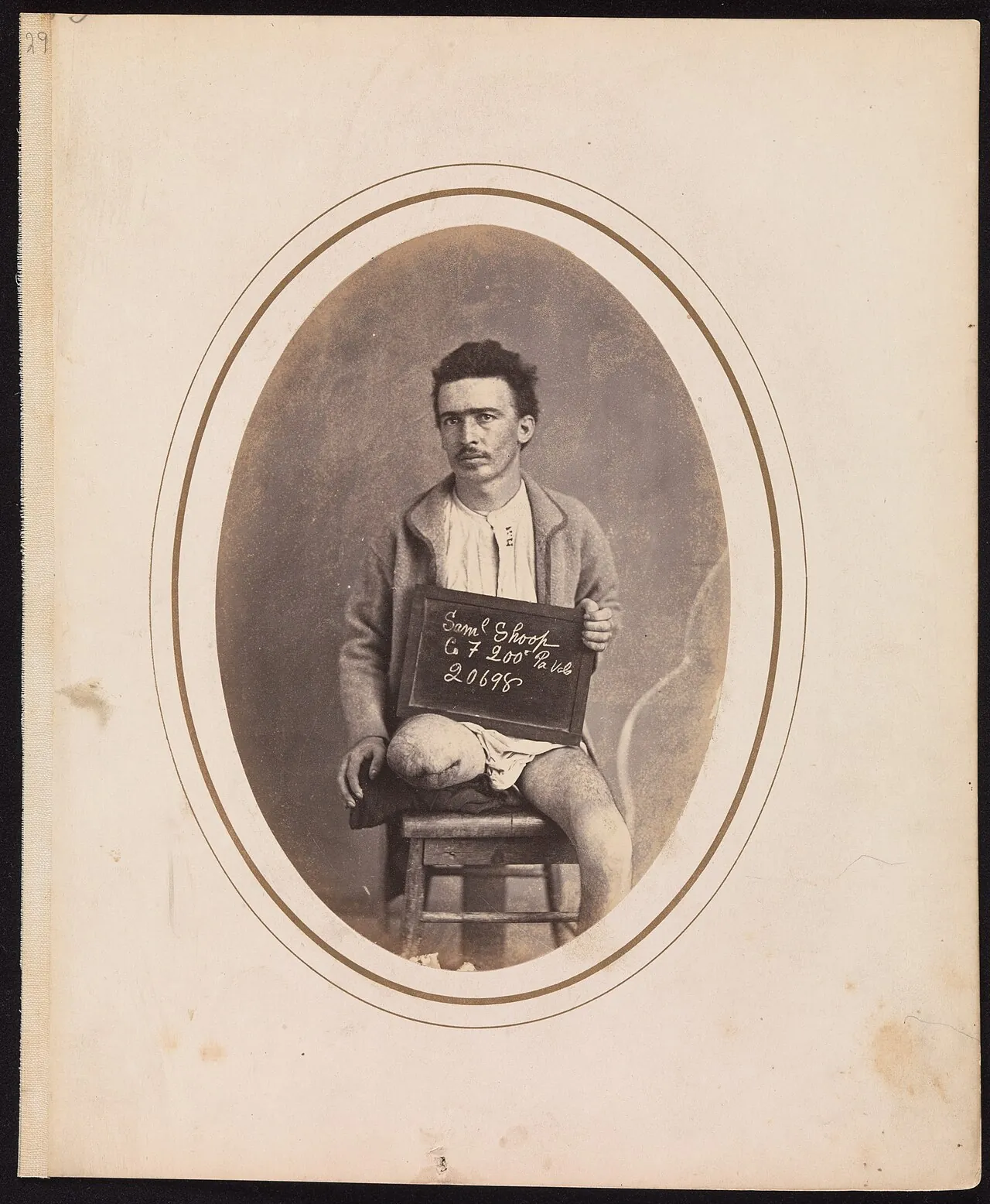 Private Samuel Shoop, Company F, 200th Pennsylvania Infantry by Reed Brockway Bontecou
