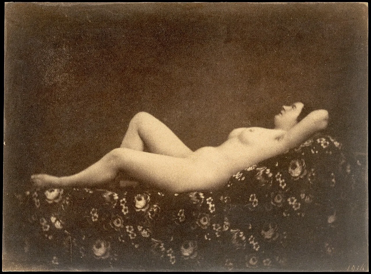 [Female Nude, Reclining, in Profile] by Julien Vallou de Villeneuve