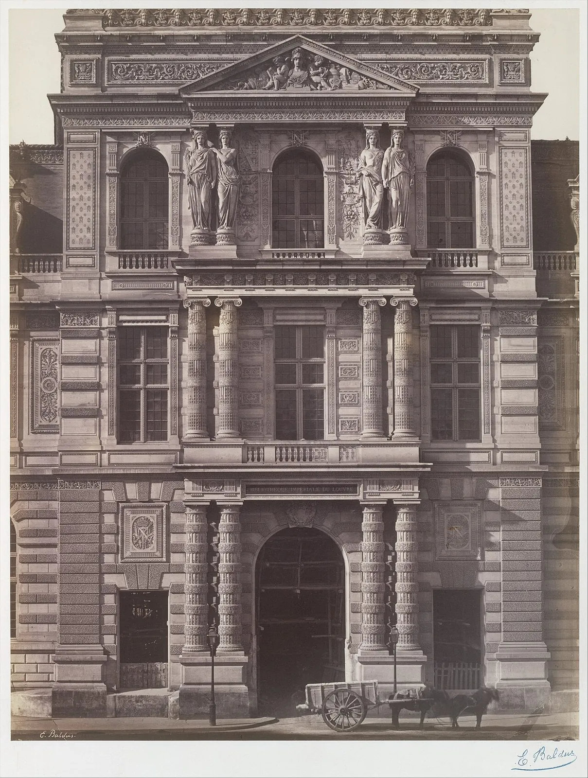 [Imperial Library of the Louvre] by Edouard Baldus