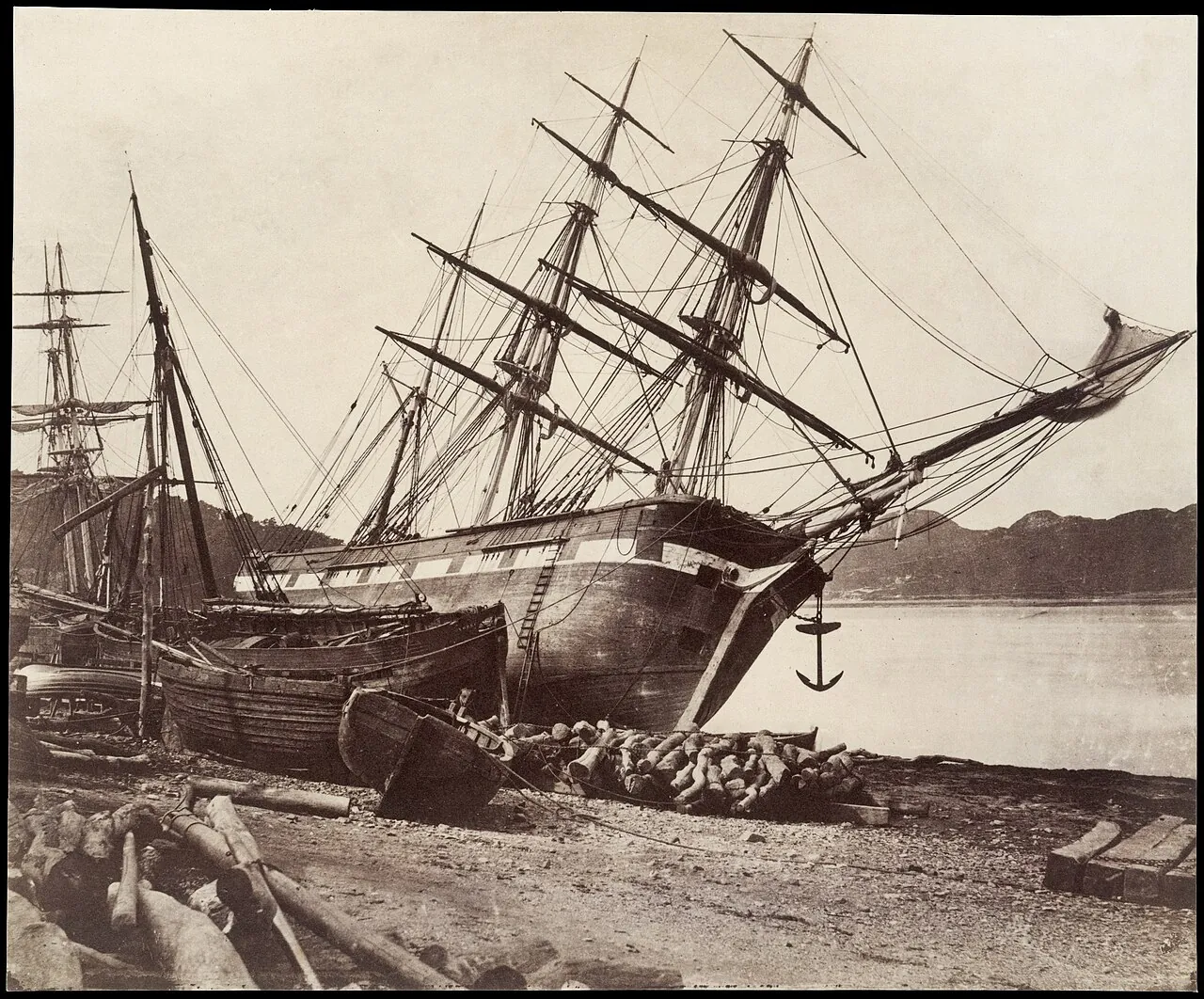 American Barque "Jane Tudor," Conway Bay by David Johnson