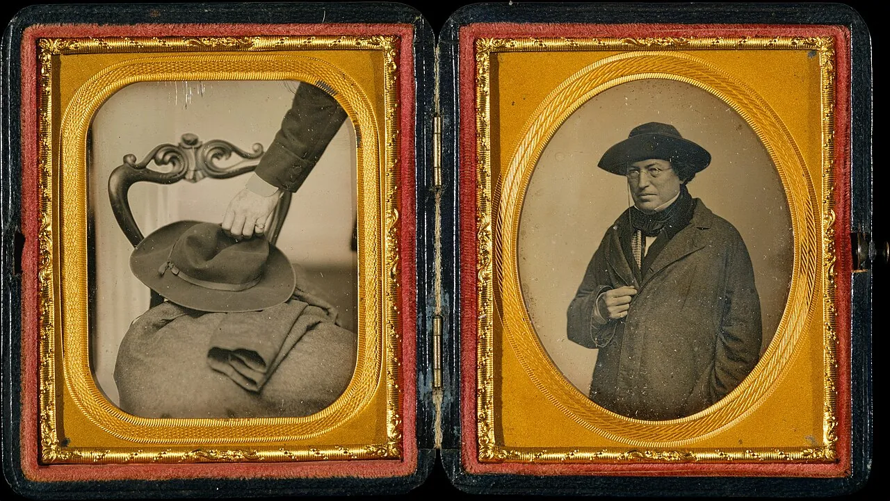 [Cornelius Conway Felton with His Hat and Coat] by John Adams Whipple