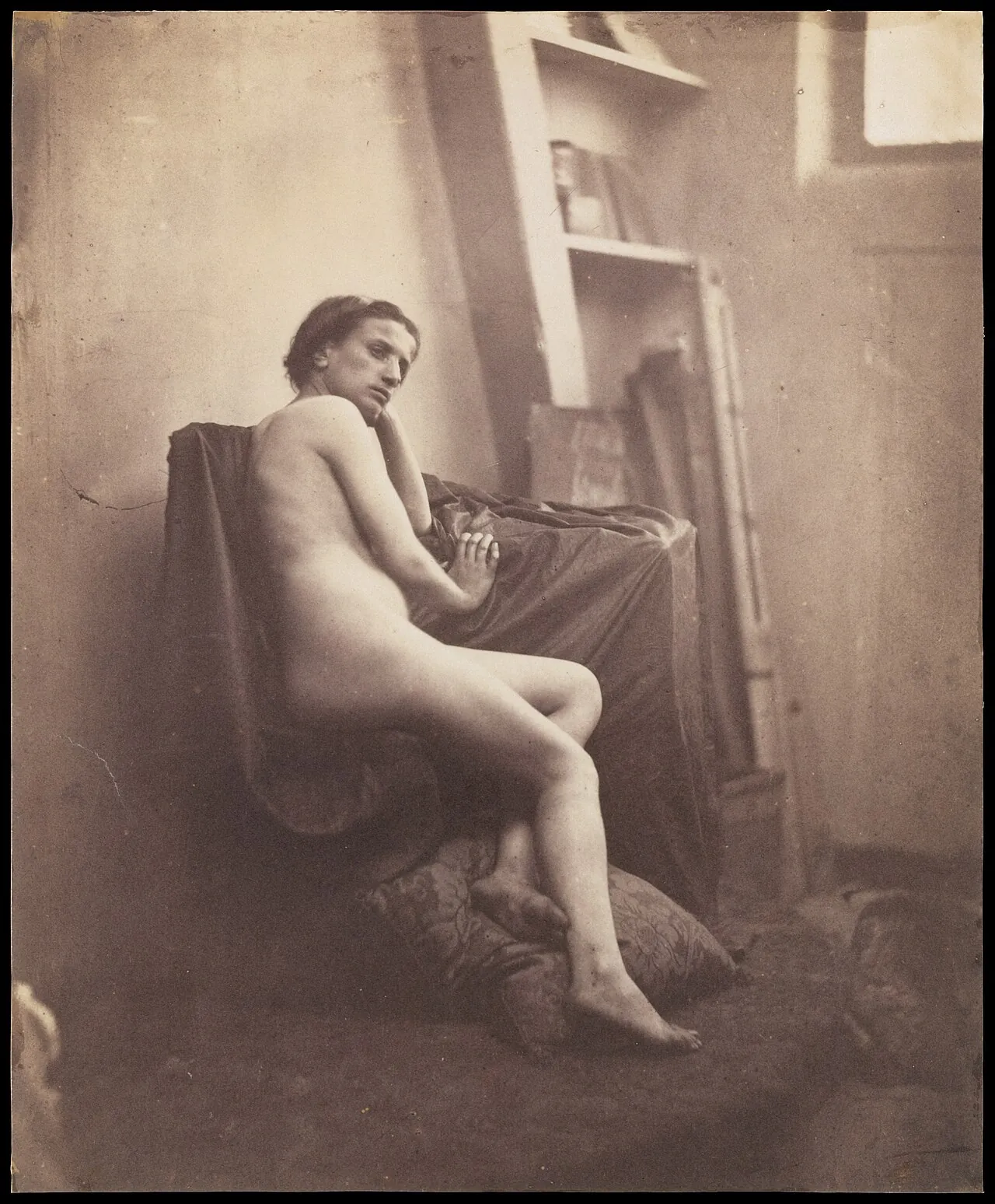 [Female Nude in Studio] by Franck-François-Genès Chauvassaignes