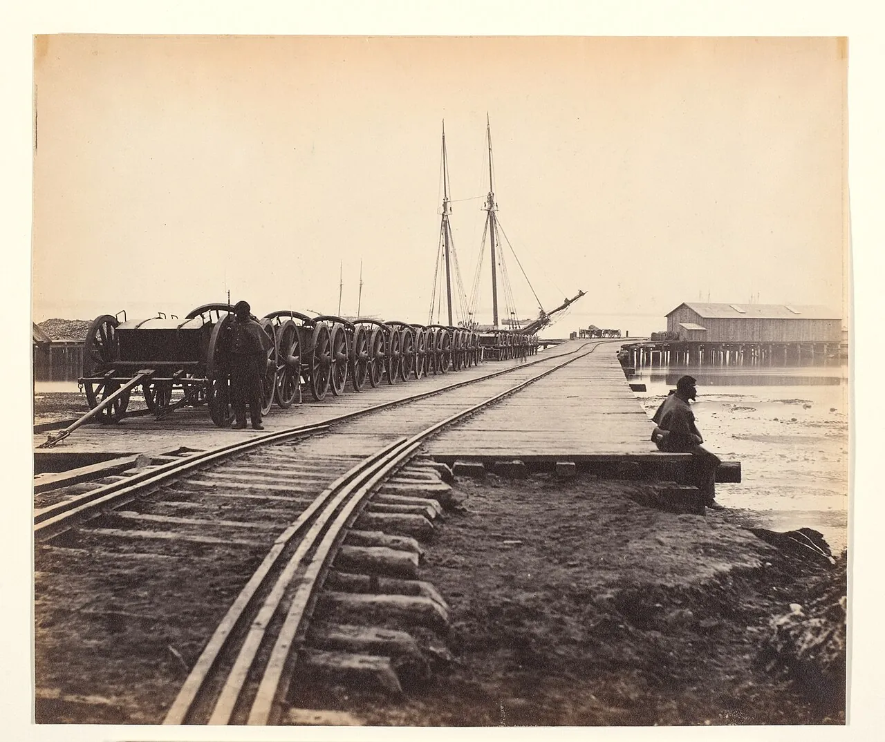 [Ordnance Wharf, City Point, Virginia] by Thomas C. Roche