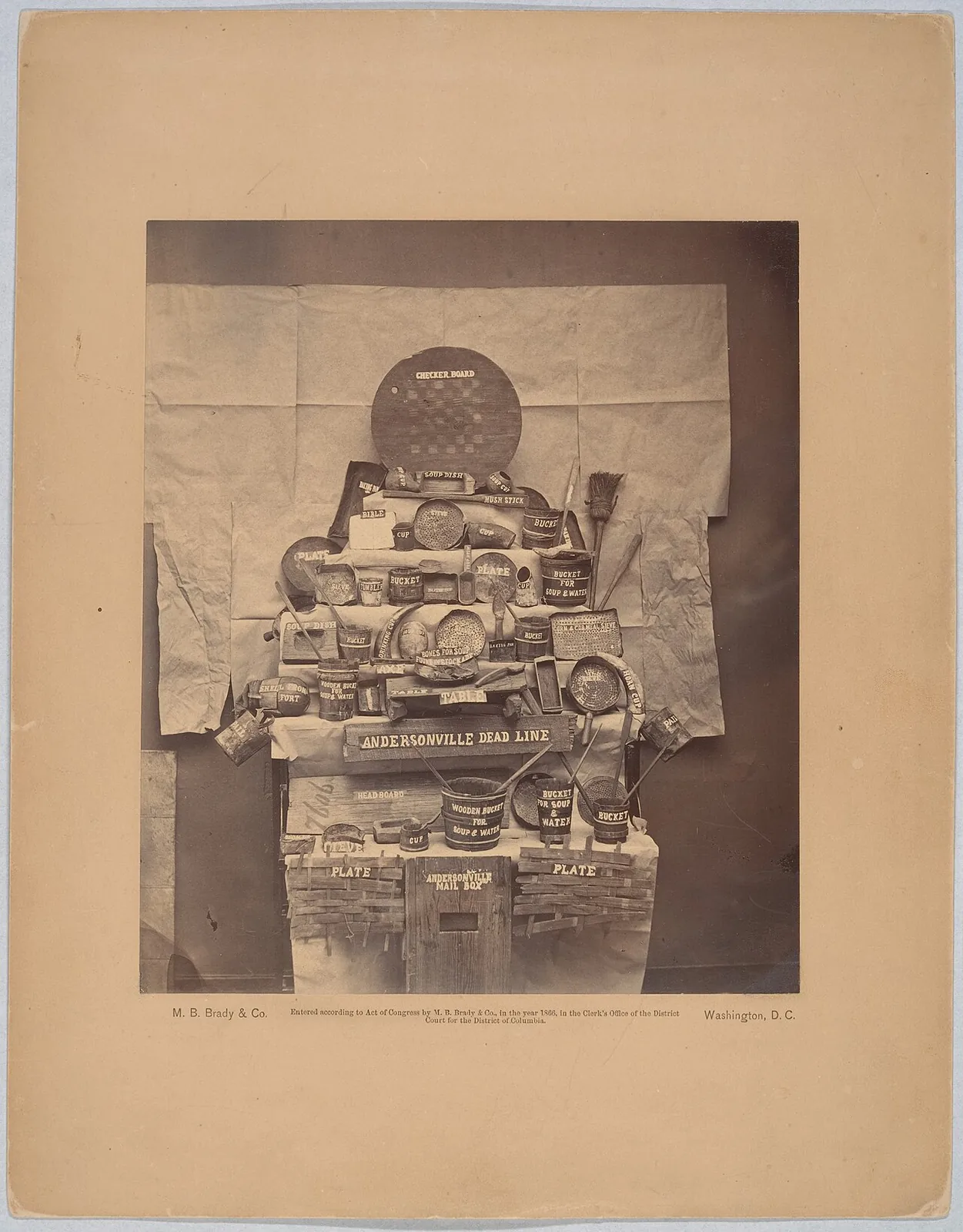 Relics of Andersonville Prison by Brady & Co.