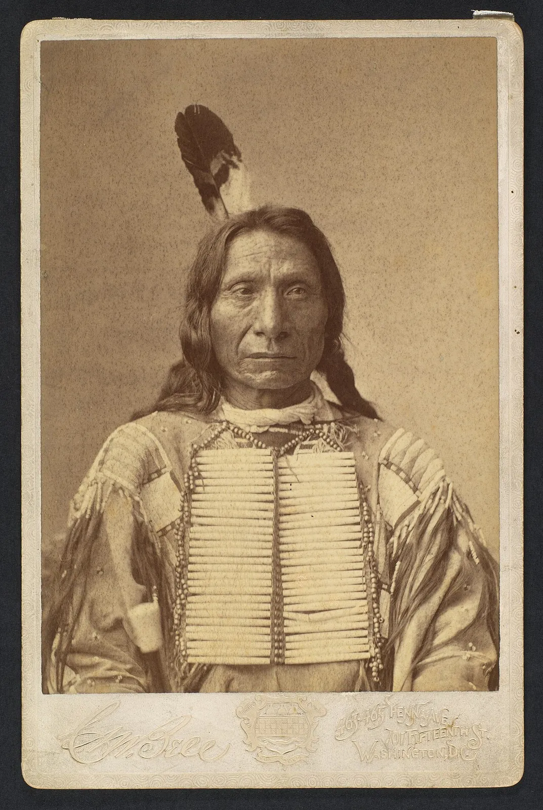Maȟpíya Lúta (Red Cloud) by Charles Milton Bell