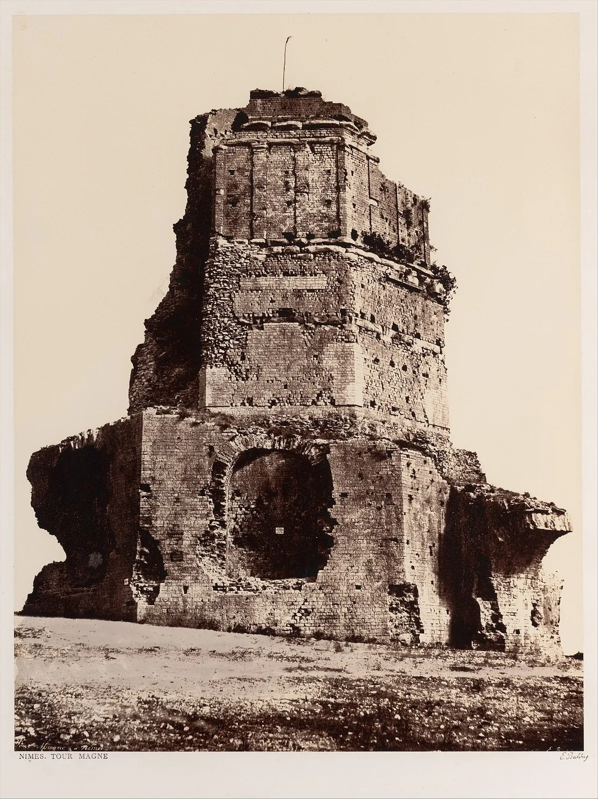 Nîmes, Tour Magne by Edouard Baldus