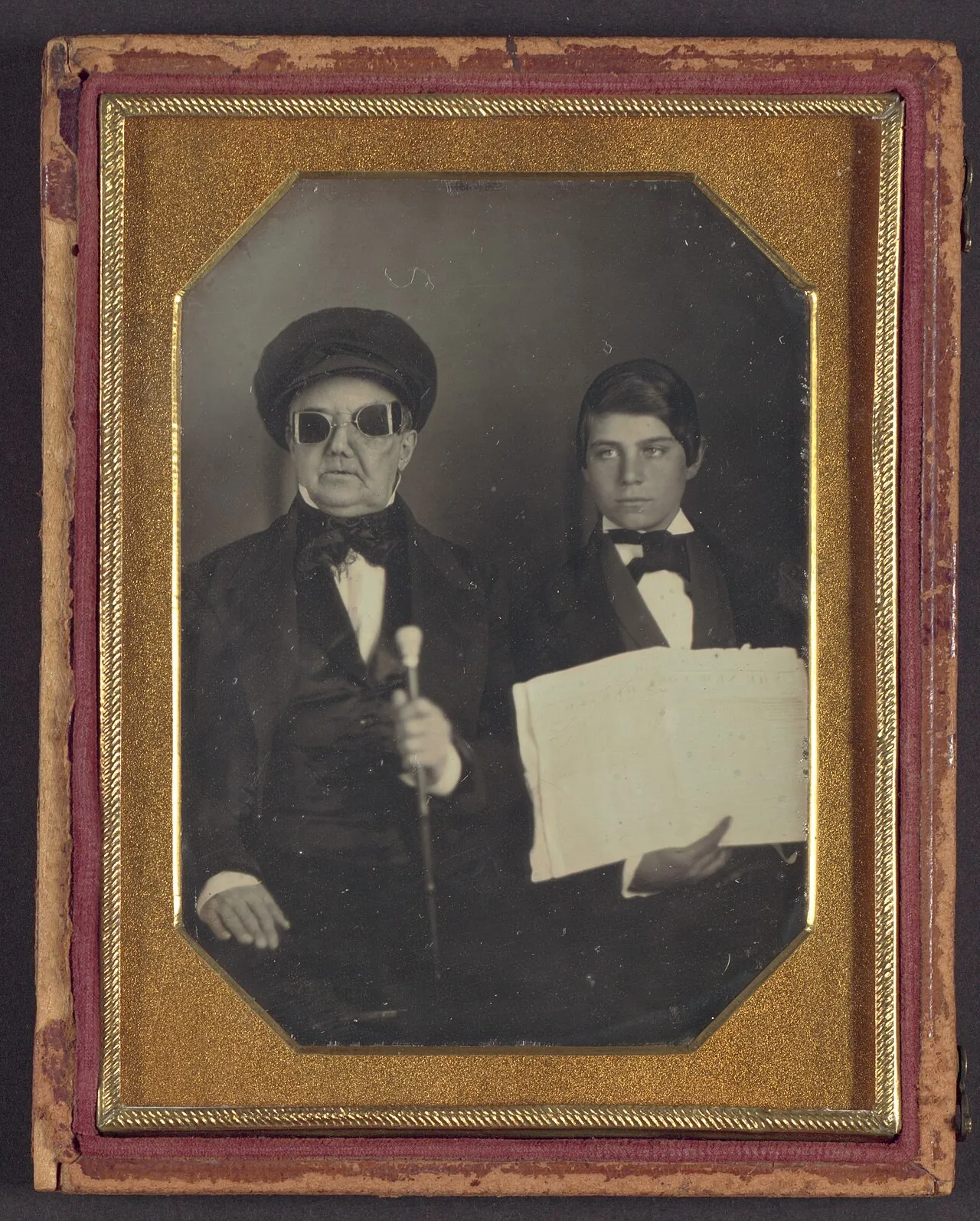 [Blind Man and His Reader] by Unknown