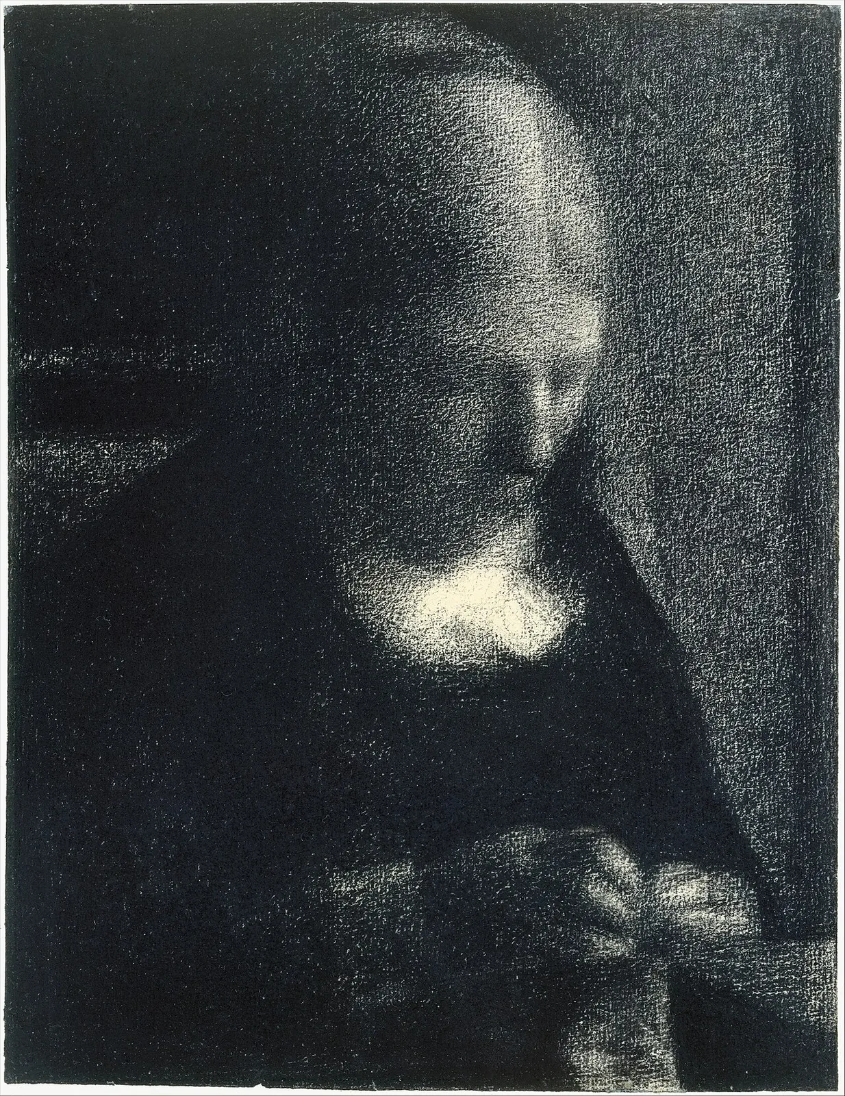 Embroidery; The Artist's Mother by Georges Seurat