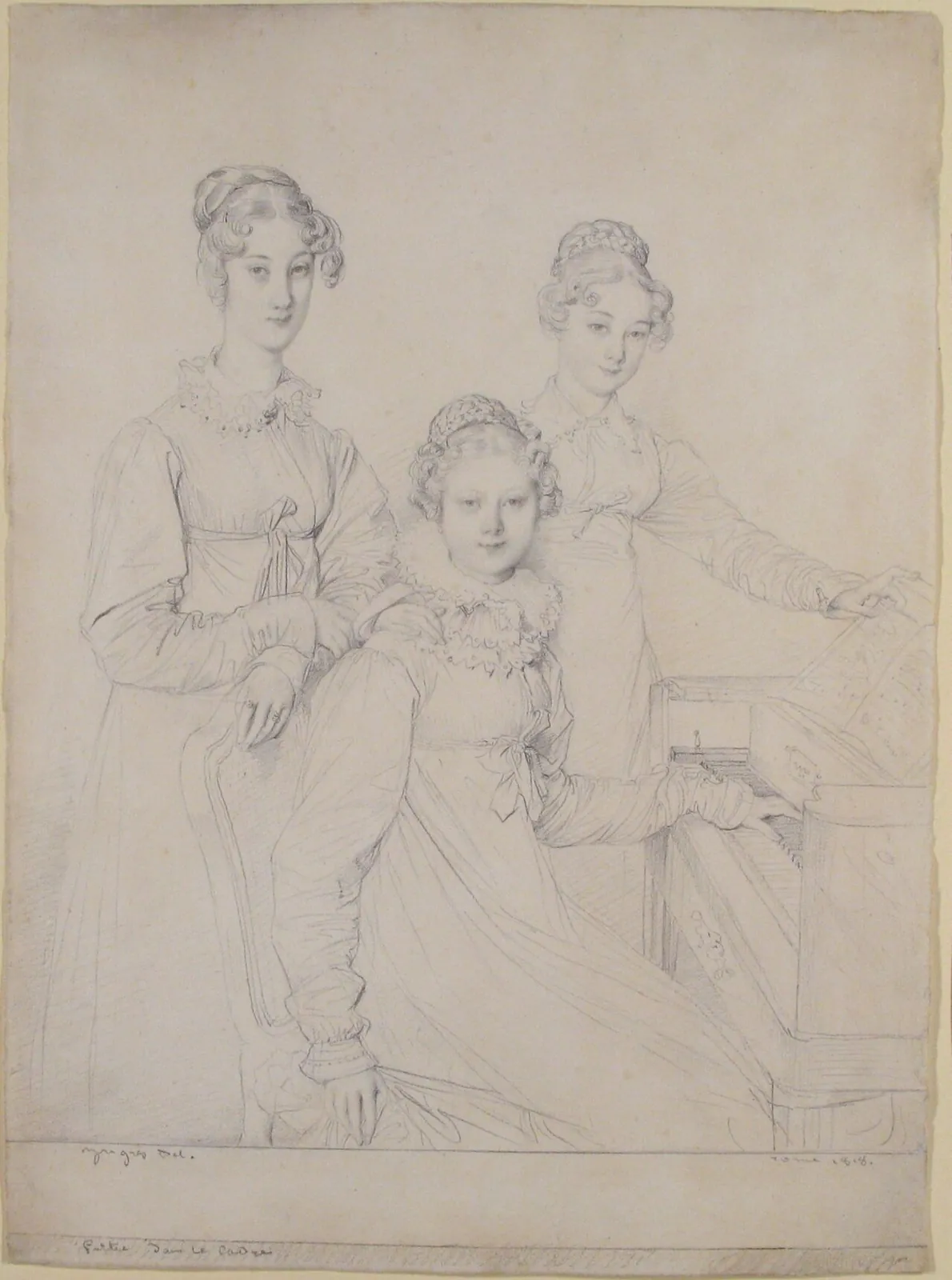 The Kaunitz Sisters (Leopoldine, Caroline, and Ferdinandine) by Jean Auguste Dominique Ingres
