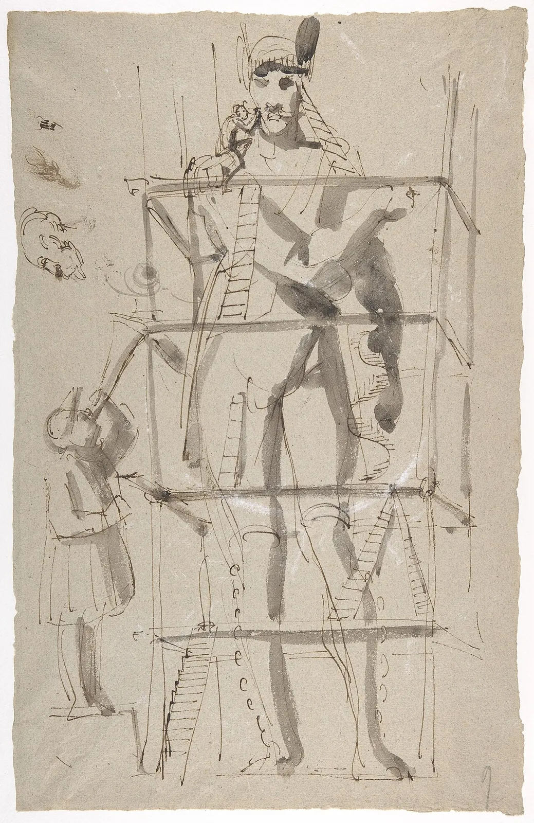 Sculptor at Work on a Colossal Statue by Carl August Ehrensvärd
