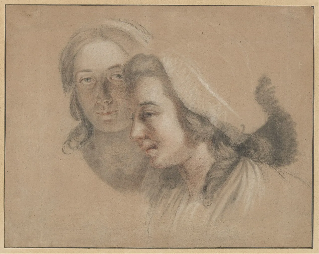 Marie Gabrielle Capet and Marie Marguerite Carreaux de Rosemond by Adélaïde Labille-Guiard