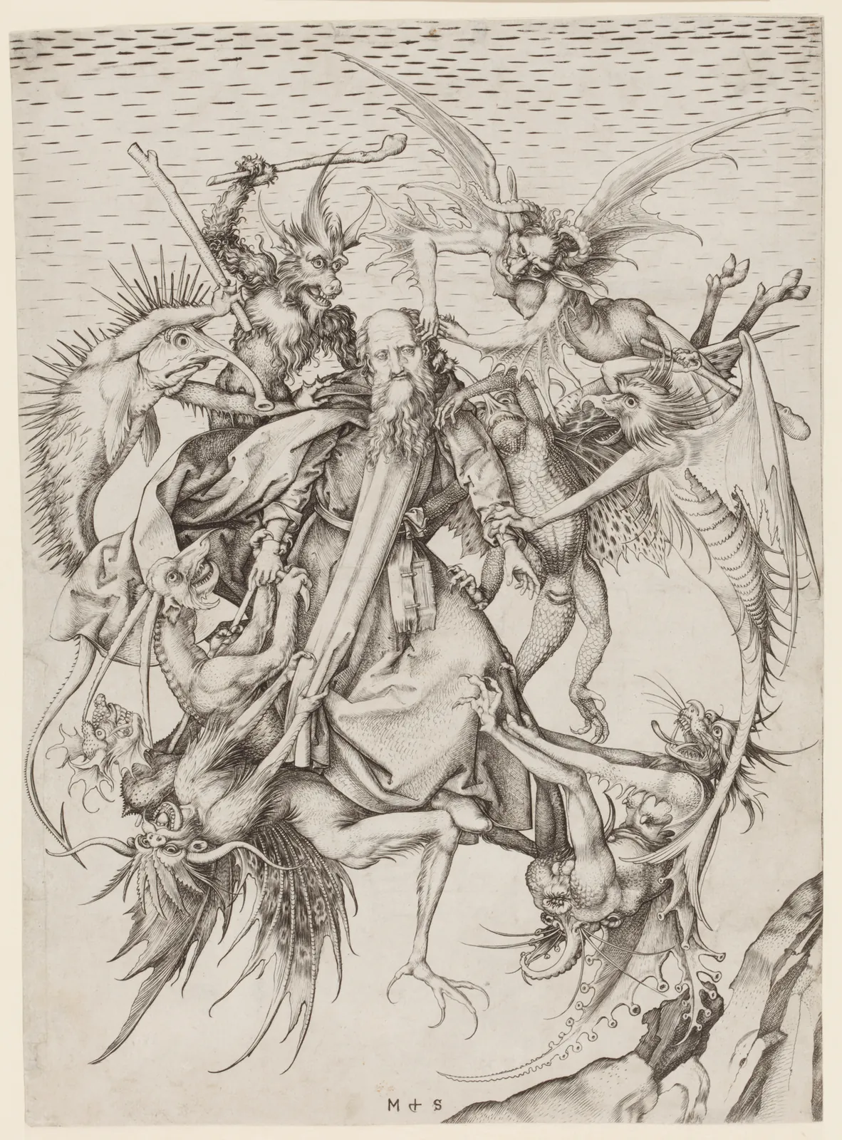 Saint Anthony Tormented by Demons by Martin Schongauer