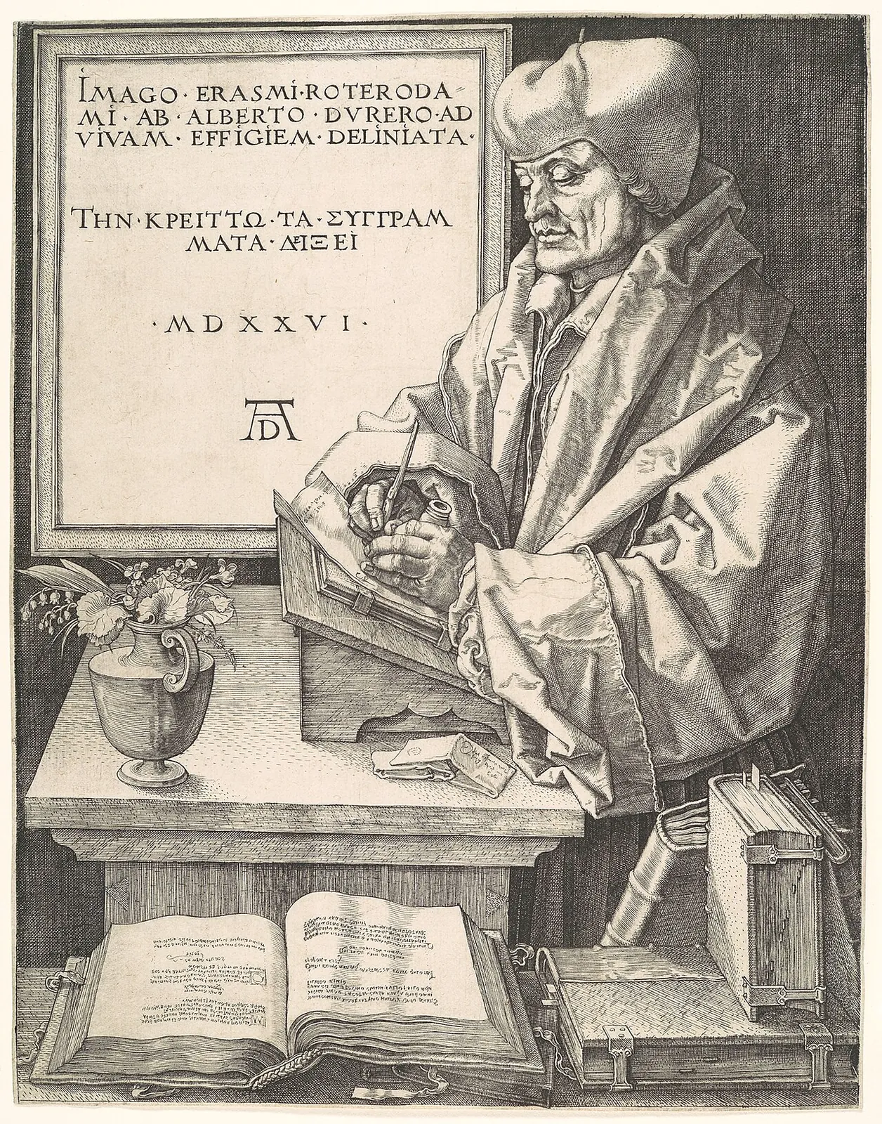 Erasmus of Rotterdam by Albrecht Dürer