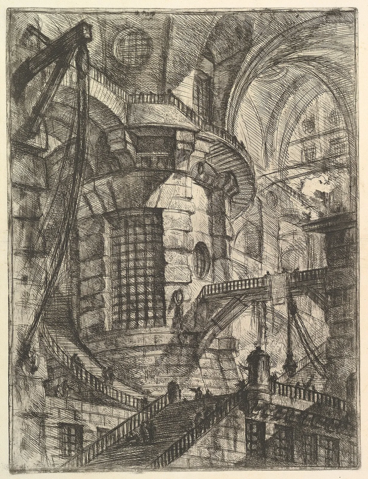 The Round Tower, from "Carceri d'invenzione" (Imaginary Prisons) by Giovanni Battista Piranesi