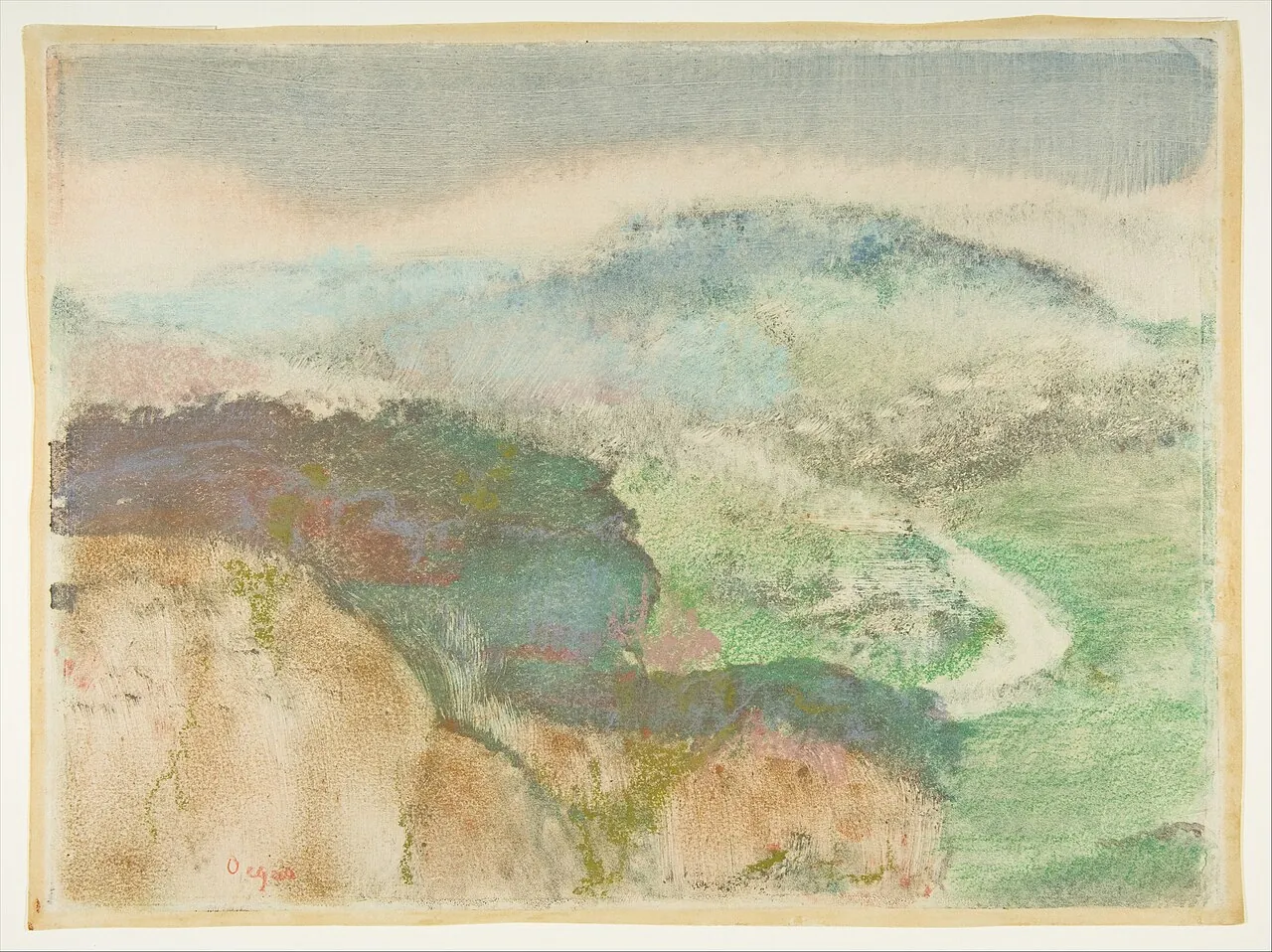 Landscape by Edgar Degas