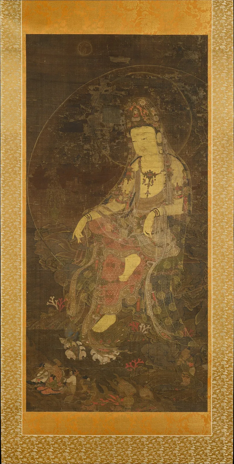 수월관음도 고려|水月觀音圖 高麗|Water-moon Avalokiteshvara by Unidentified artist