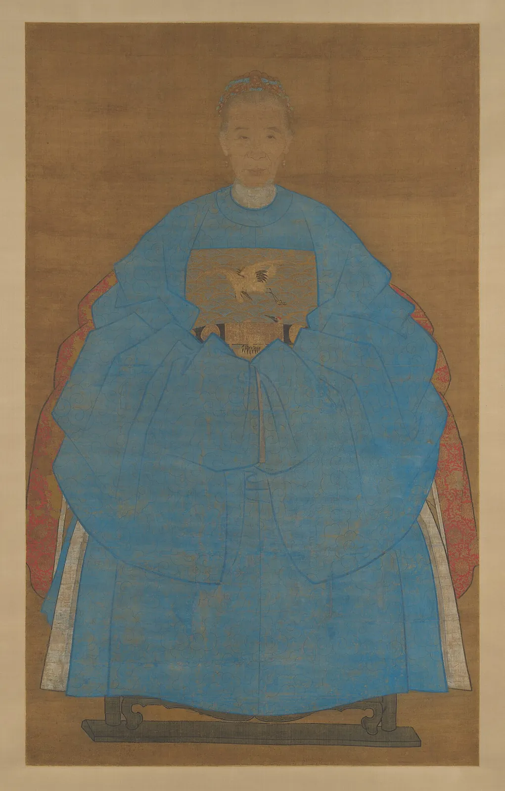 明 阮祖德 老婦像 軸|Portrait of an Old Lady by Ruan Zude