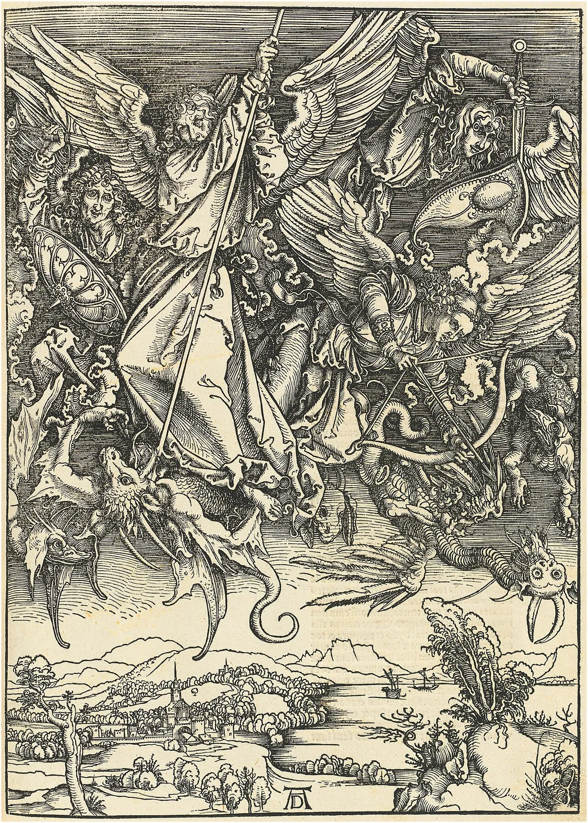 Saint Michael Fighting the Dragon, from "The Apocalypse" by Albrecht Dürer