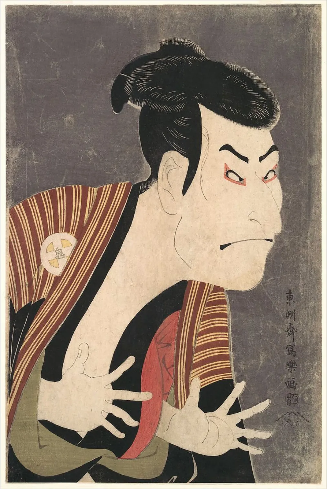 東洲斎写楽画　三代目大谷鬼次の奴江戸兵衛|Kabuki Actor Ōtani Oniji III as Yakko Edobei by Tōshūsai Sharaku