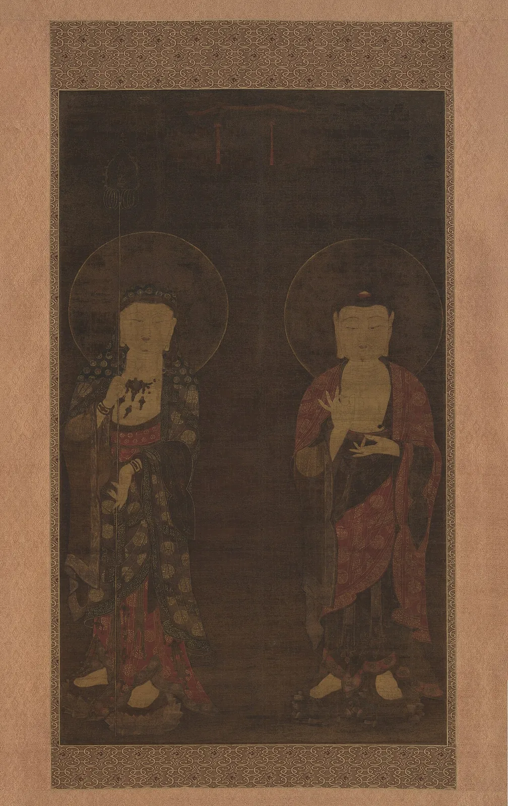 아미타불과　지장보살도　고려|阿彌陀佛・地藏菩薩圖	高麗|Amitabha and Kshitigarba by Unidentified artist