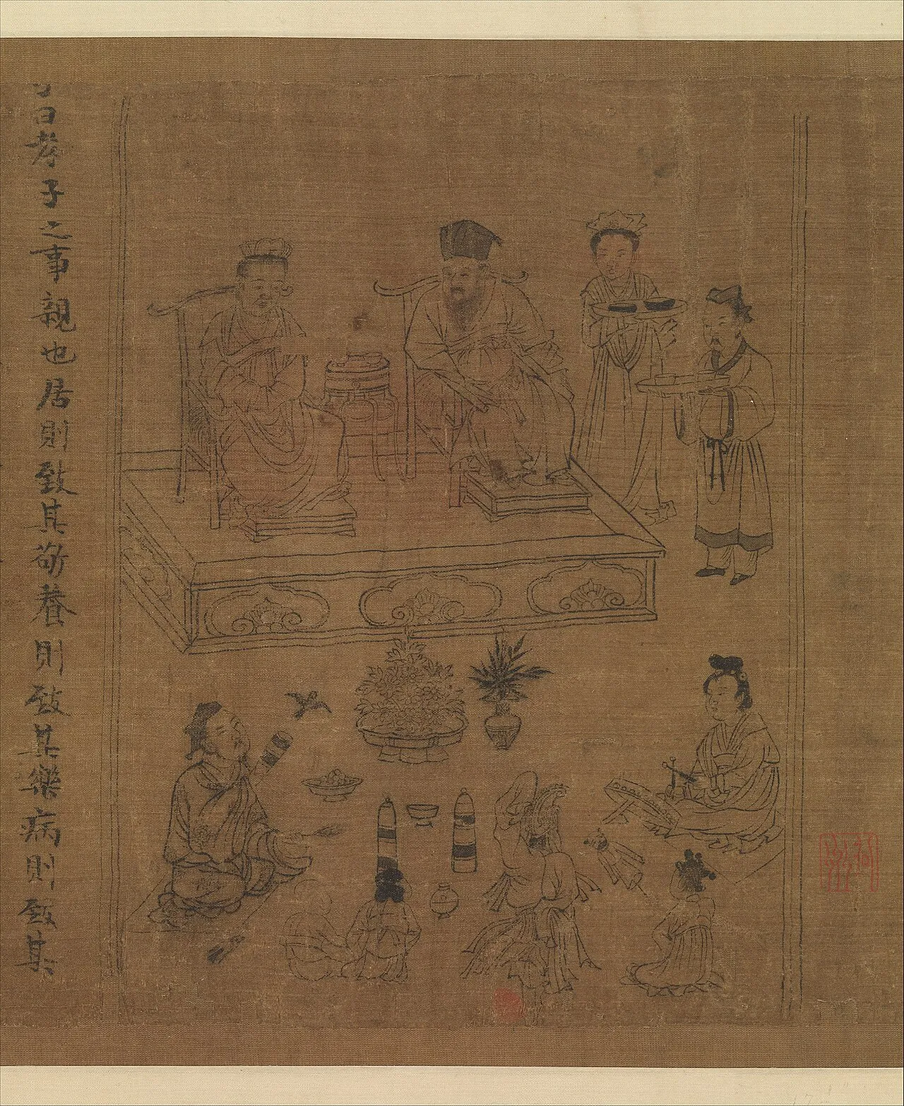 北宋 李公麟 孝經圖 卷|The Classic of Filial Piety by Li Gonglin