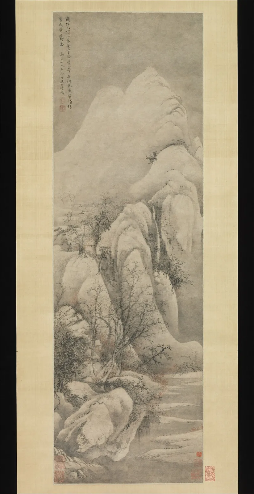 清 王翬 倣李成雪霽圖 軸|Snow Clearing: Landscape after Li Cheng by Wang Hui