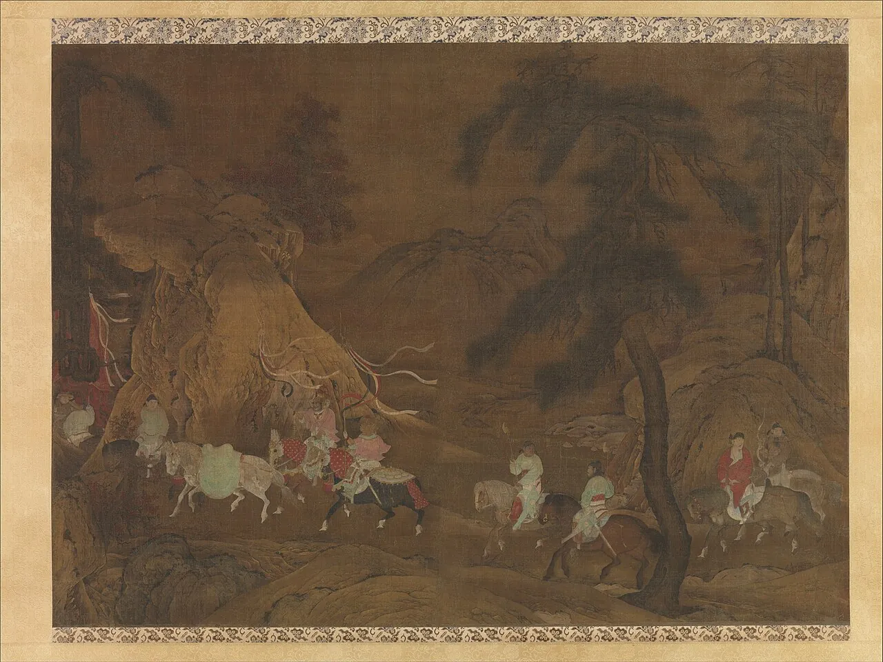 南宋 佚名 明皇幸蜀圖 軸|Emperor Xuanzong's Flight to Shu by Unidentified artist