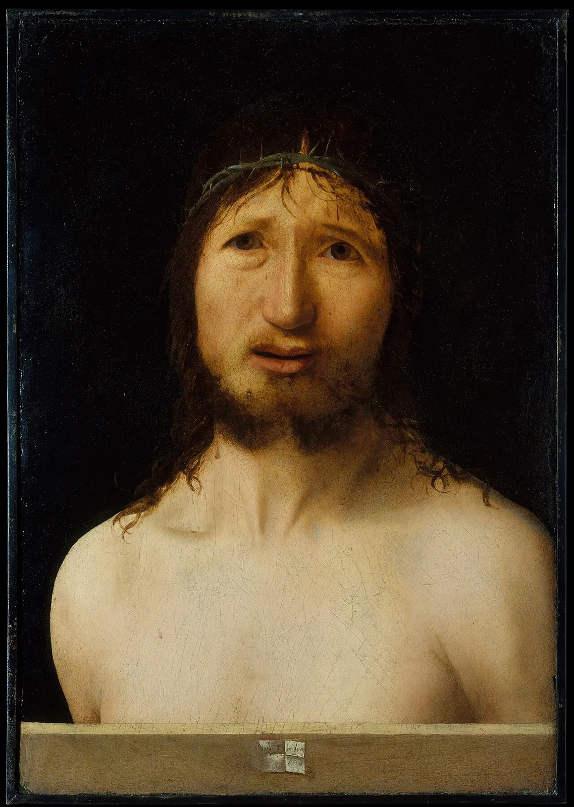Christ Crowned with Thorns by Antonello da Messina (Antonello di Giovanni d'Antonio)