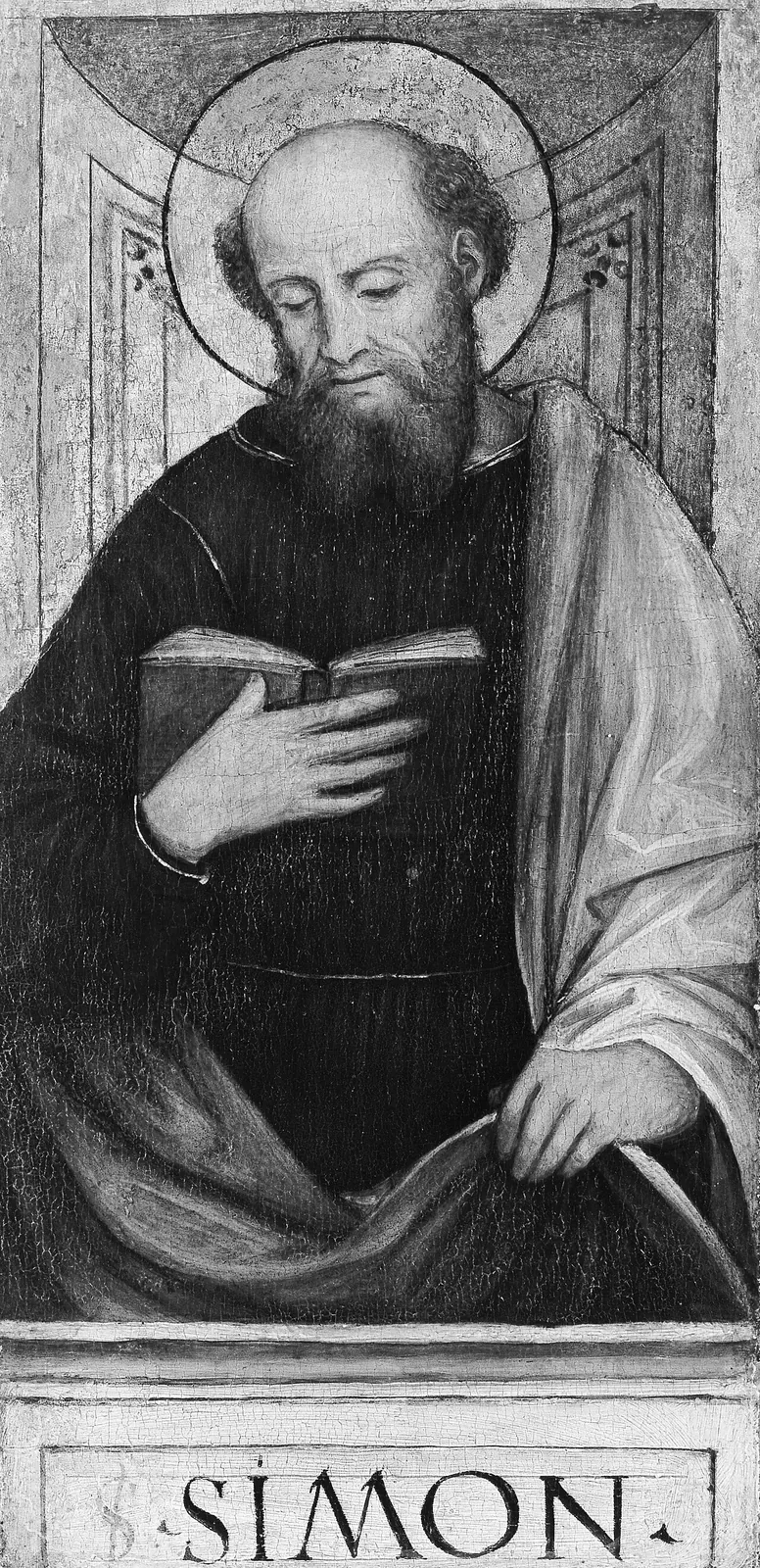 The Twelve Apostles: Saints Bartholomew, Andrew, Matthew, James the Greater, Thaddeus, Philip, James the Lesser, Simon, Peter, Paul, Thomas, and John by Bergognone (Ambrogio di Stefano da Fossano)