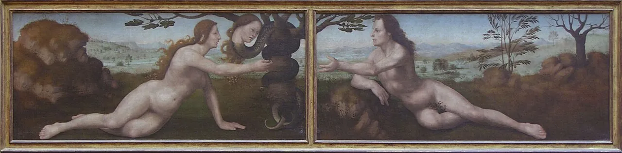 Adam; Eve by Giuliano di Piero di Simone Bugiardini