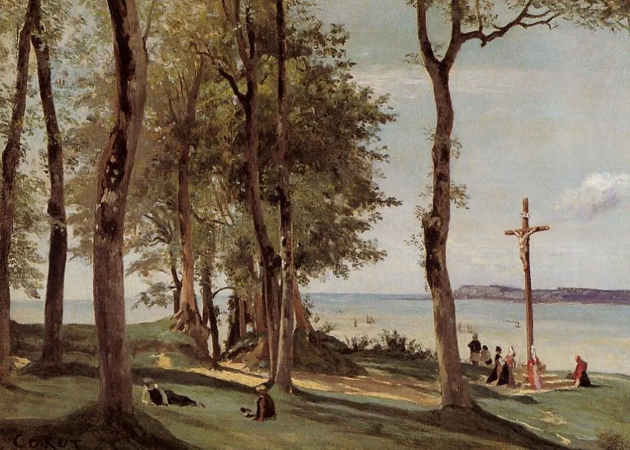Honfleur: Calvary by Camille Corot