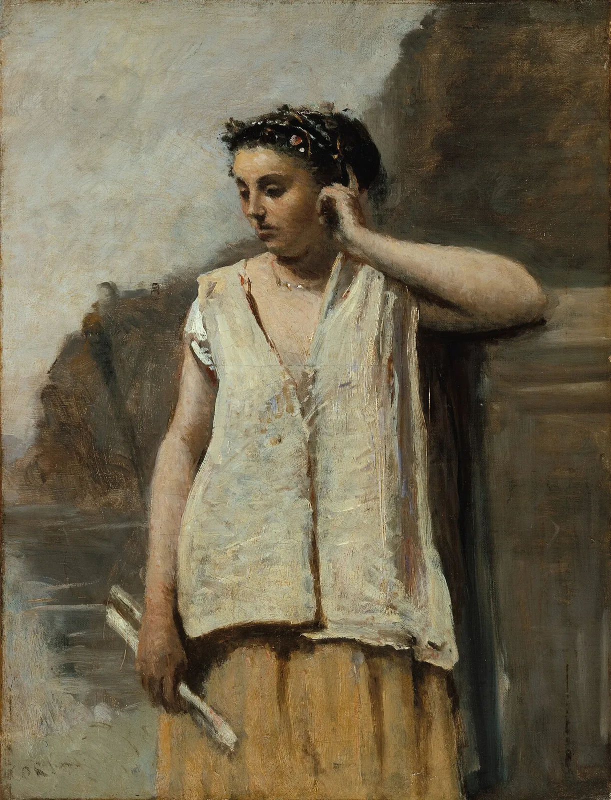 The Muse: History by Camille Corot