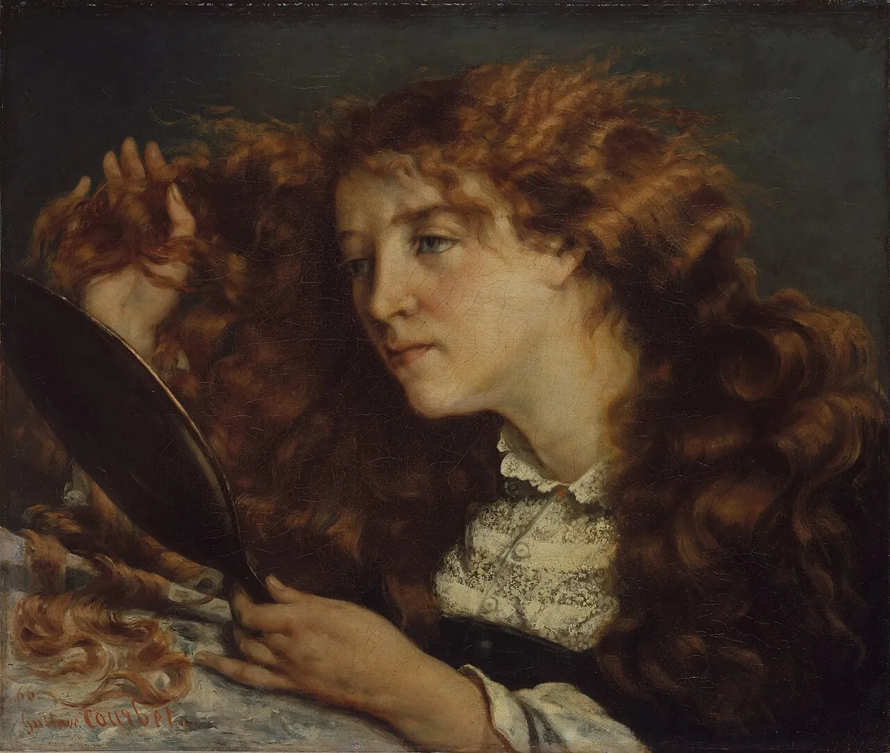 Jo, La Belle Irlandaise by Gustave Courbet