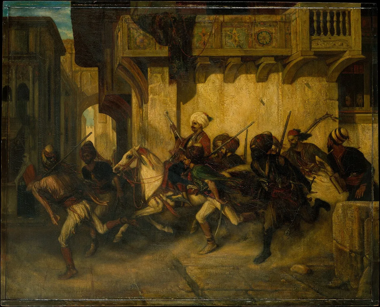 The Turkish Patrol by Alexandre-Gabriel Decamps