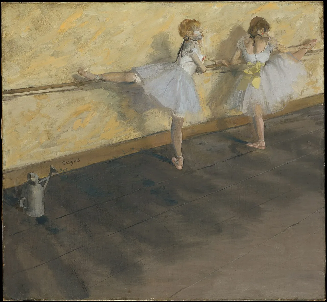 Dancers Practicing at the Barre by Edgar Degas
