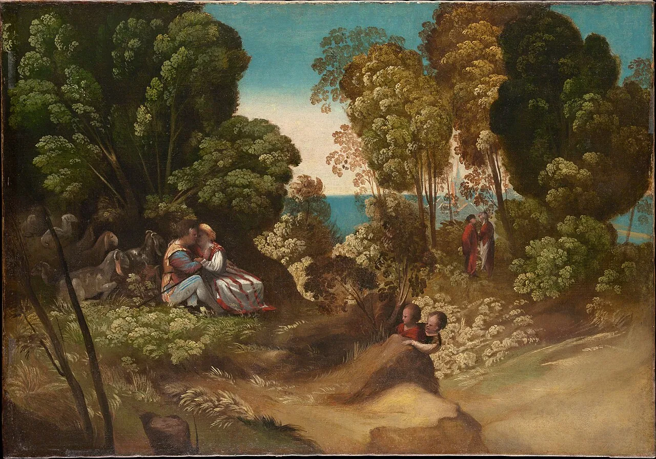 The Three Ages of Humans by Dosso Dossi (Giovanni de Lutero)
