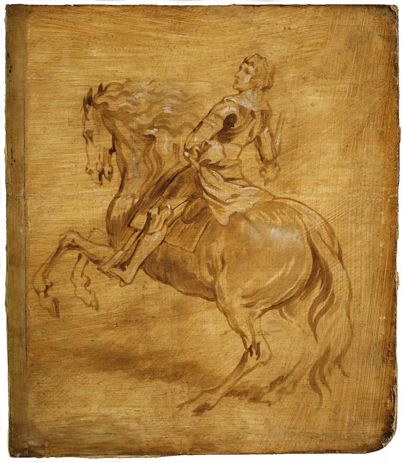 A Man Riding a Horse by Anthony van Dyck