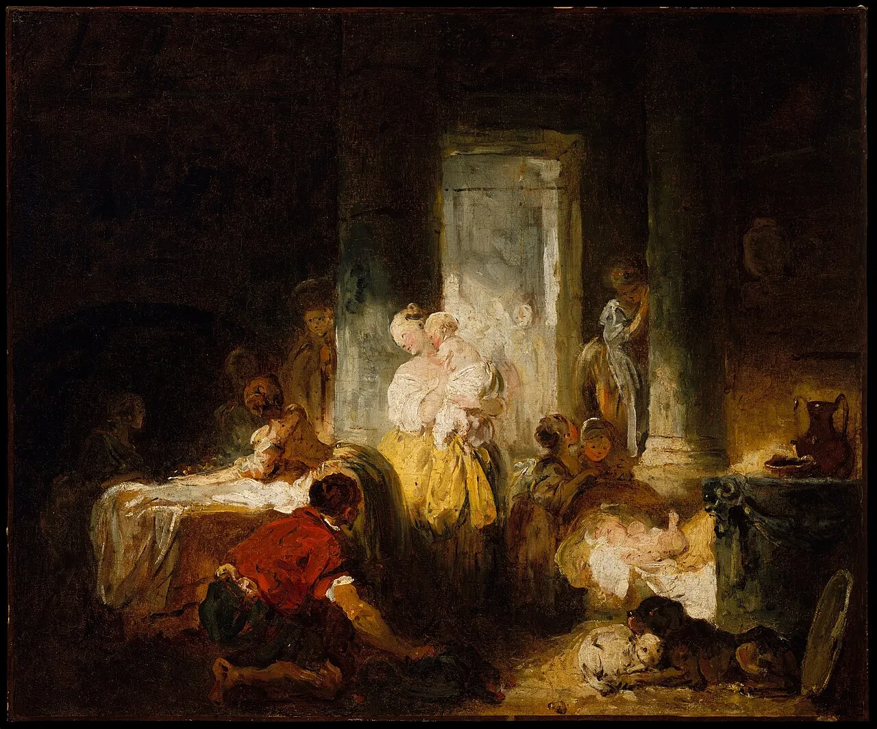 Roman Interior by Jean Honoré Fragonard