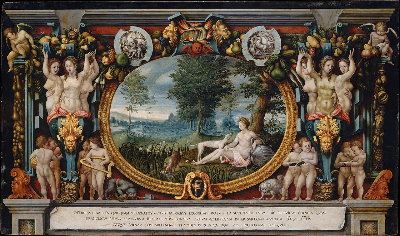 The Nymph of Fontainebleau by French (Fontainebleau) Painter