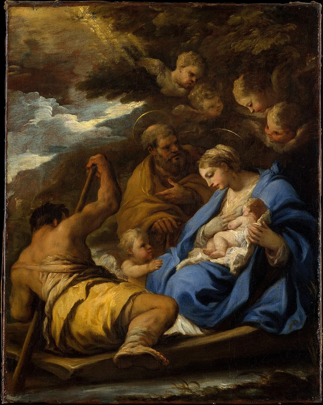 The Flight into Egypt by Luca Giordano