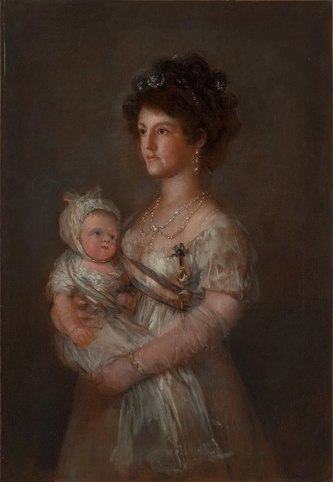 Infanta María Luisa (1782–1824) and Her Son Carlos Luis (1799–1883) by Goya