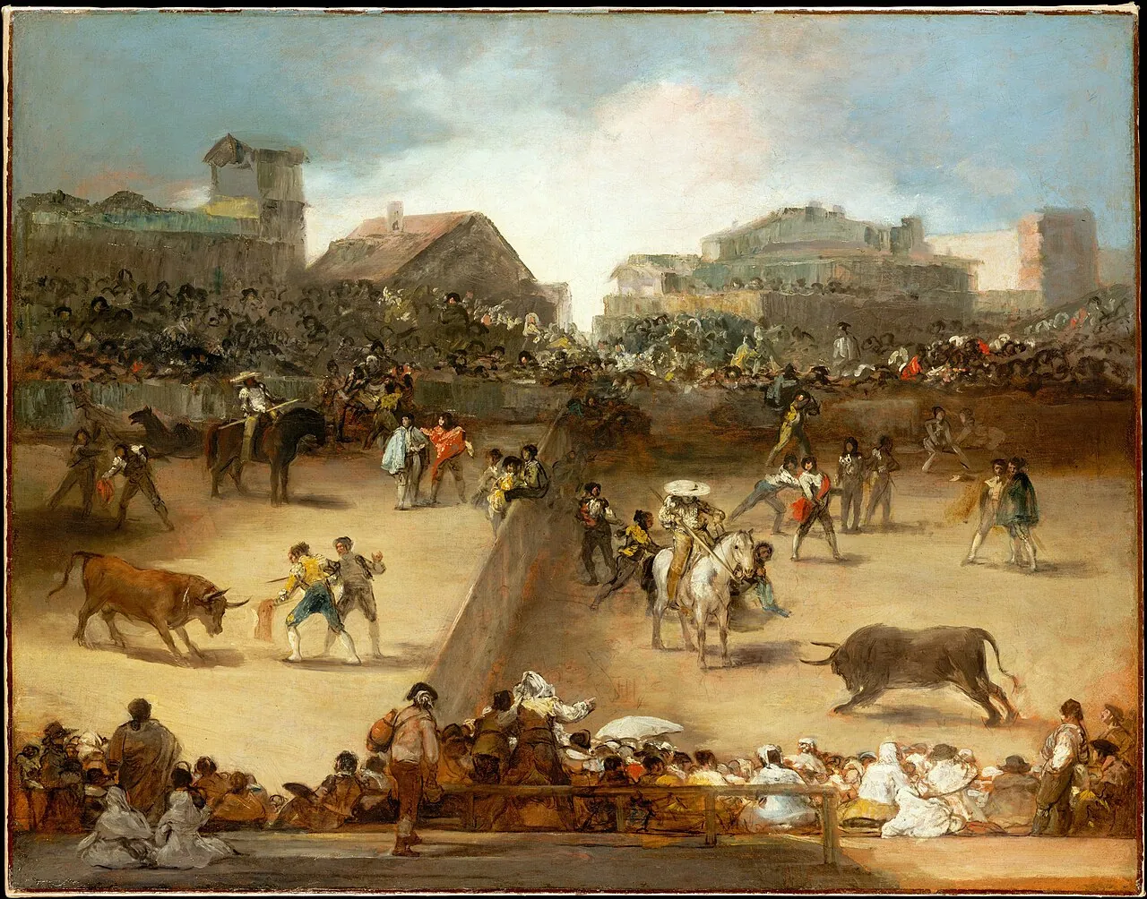 Bullfight in a Divided Ring by Goya (Francisco de Goya y Lucientes)