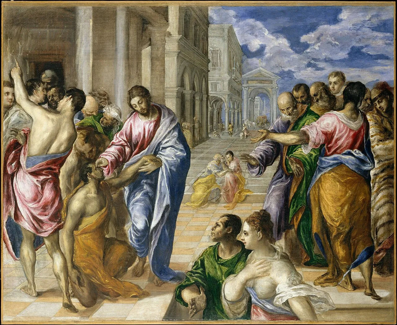 Christ Healing the Blind by El Greco (Domenikos Theotokopoulos)