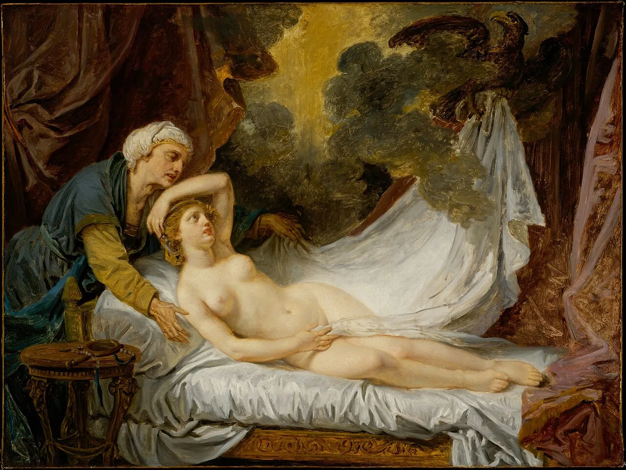 Aegina Visited by Jupiter by Jean-Baptiste Greuze