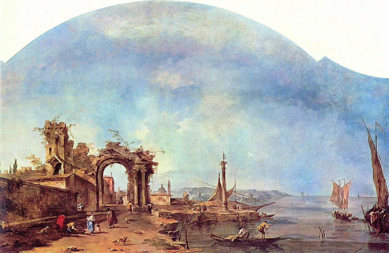 Fantastic Landscape by Francesco Guardi
