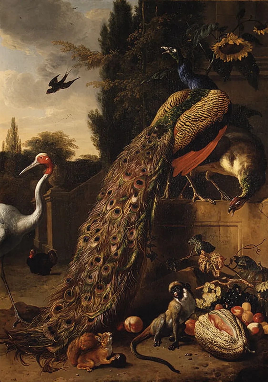 Peacocks by Melchior d' Hondecoeter
