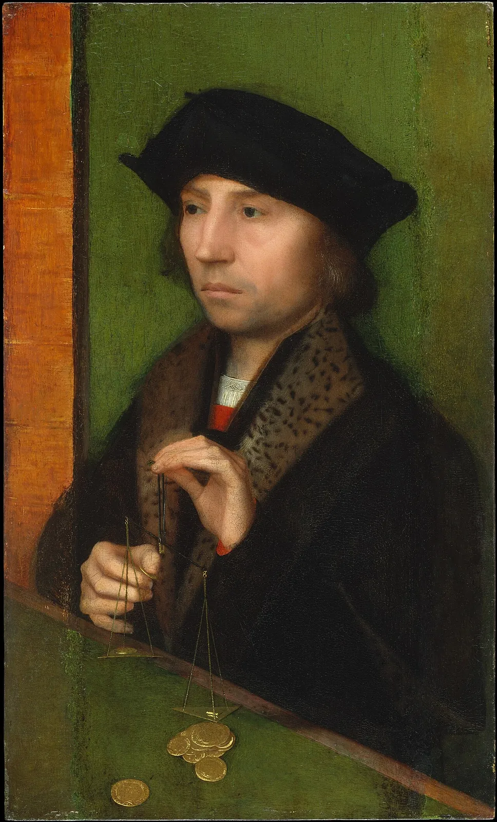 Man Weighing Gold by Adriaen Isenbrant