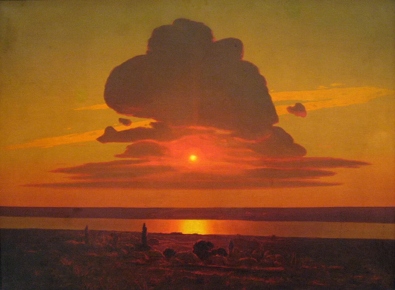 Red Sunset by Arkhyp Kuindzhi (Arkhip Ivanovich Kuindzhi)