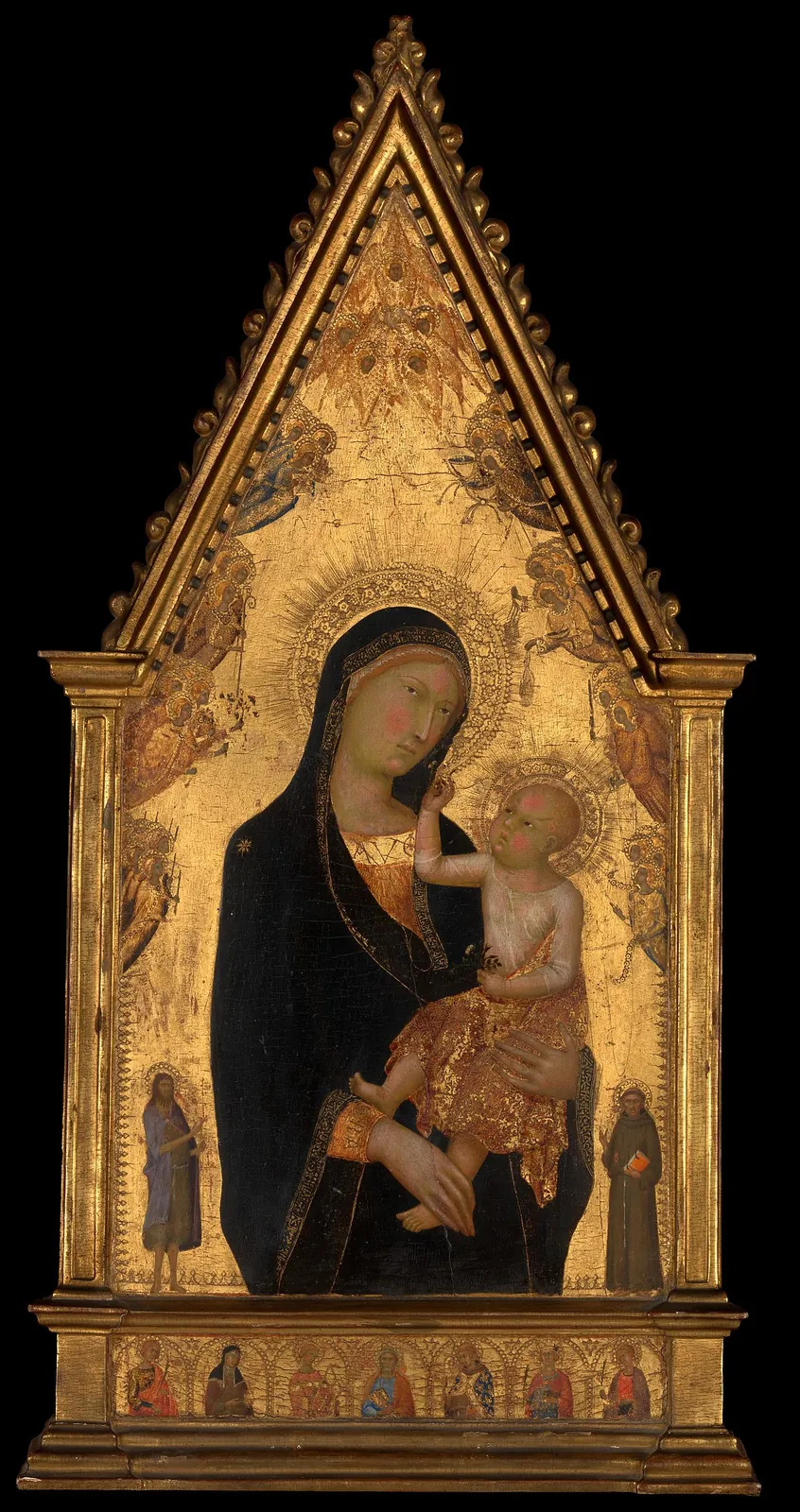 Madonna and Child with Saints and Angels by Lippo Memmi (Filippo di Memmo)